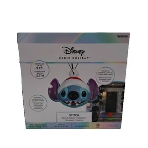 Disney Stitch Projection Ornament Whirl a Motion Hanging Gemmy Lilo NEW‎ IN BOX